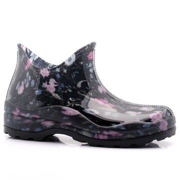 KALOSZE BUTY DAMSKIE NISKIE RÓŻE REALPAKS 37