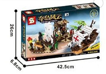 KLOCKI PIRACI STATEK PIRACKI Z KARAIBÓW ZESTAW