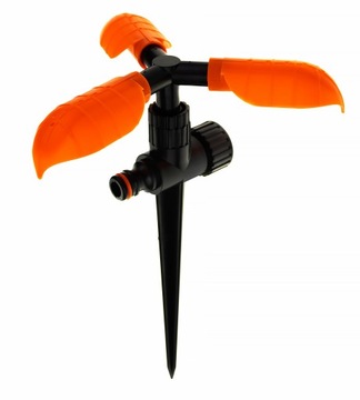 СПРИНКЛЕР САДОВЫЙ ИМПУЛЬСНЫЙ ПОВОРОТНЫЙ ДОЖДЕВАТЕЛЬ, РЕГУЛИРУЕМЫЙ НА 360°, 3-РУЧНОЙ