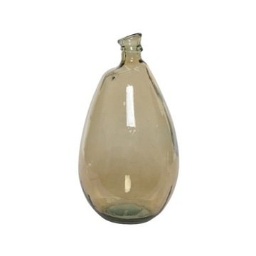 Wazon szklany asymetryczny brązowy ozdobny 47cm