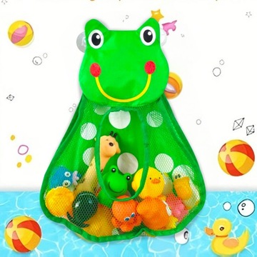СУМКА-ОРГАНИЗАТОР ДЛЯ ИГРУШЕК СУМКА-СЕТКА СУМКА ДЛЯ ВАННЫ ЛЯГУШКА