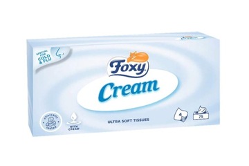Chusteczki higieniczne bezzapachowe Foxy Cream 4 warst