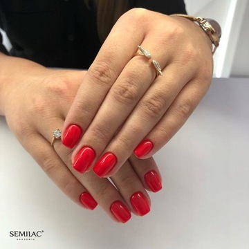 SEMILAC 134 Red Carpet UV LED гибридный лак 7 мл