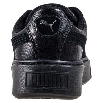 Черные женские туфли Puma Basket Platform 634587 01 38