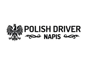 Naklejka na tira Orzeł POLISH TRUCKER DRIVER Imię *WZORY *KOLORY *44cm
