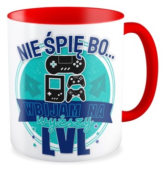 Kubek prezent GAMER GRACZ Wbijam na wyższy level