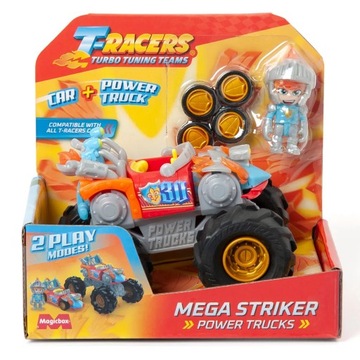 T-RACERS Power Truck Mega Striker pojazd + kierowc