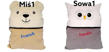 Подушка-единорог Pajama Eater 2в1 с вышивкой имени UNICORN для детей