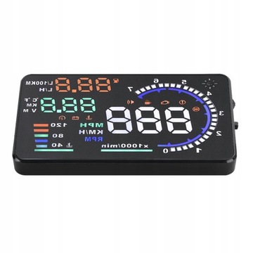 WYŚWIETLACZ PROJEKTOR LED LCD A8 HUD OBD2 5.5 '' ZEGARY HEAD UP DISPLAY