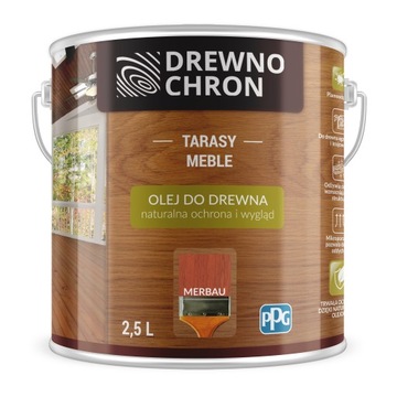 DrewnoChron Olej do drewna tarasów 2,5L Merbau