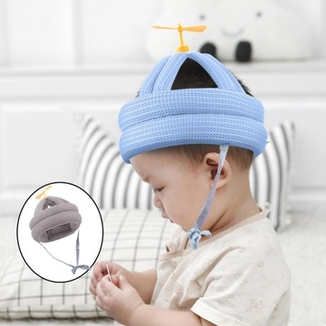 Защитная шапочка для малыша, защищающая голову от удара, цвет стрекозы, серый