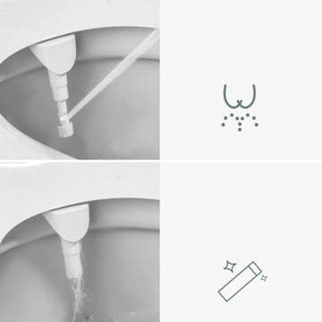 Санитарное БИДЕ Крышка для унитаза Унитаз от геморроя 2 режима насадки