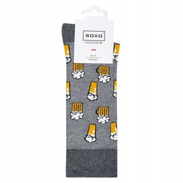 РАЗНОЦВЕТНЫЕ МУЖСКИЕ НОСКИ ИЗ ХЛОПКА SOXO - ПОДАРОК ​​ПАРНЮ