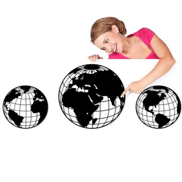 OBRAZ AŻUROWY DEKORACJA ŚCIENNA MAPA TRYPTYK 3D