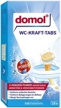 DOMOL TABLETKI DO WC KAMIEŃ WAPŃ ODKAMIENIACZ W TABLETKACH Z NIEMIEC 16szt