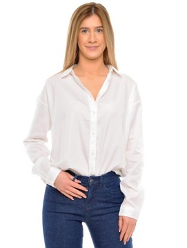 LEE koszula REGULAR white PLAIN SHIR _XS