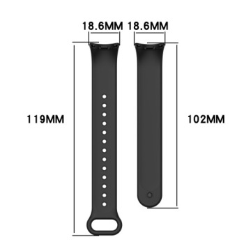 СИЛИКОНОВЫЙ РЕМЕШОК-БРАСЛЕТ ДЛЯ СМАРТБЕНДА XIAOMI MI BAND 8 - БЕЛЫЙ