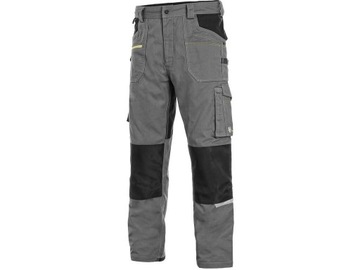 MOCNE PRZEWIEWNE SPODNIE CXS STRETCH SZARE 52