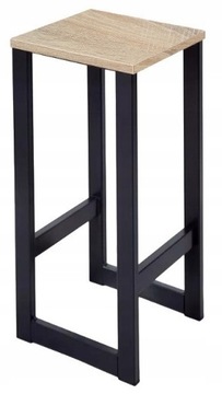 Hoker Taboret 73cm Loft CZARNY Krzesło KOLORY
