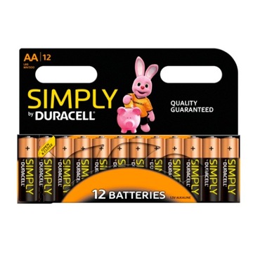 Bateria alkaliczna Duracell AA (R6) 12 szt.