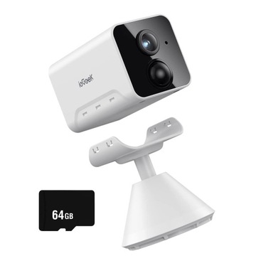 MONITORINGU KAMERY Wewnętrzna WiFi Bateria FHD SD