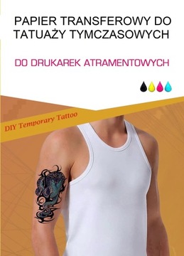 Papier do tatuaże tymczasowych A4 tattoo folia 5sz