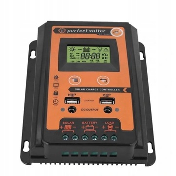 SOLAR REGULATOR ŁADOWANIA 30A MPPT 12V 24V USB LCD