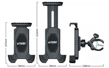 ПРОЧНЫЙ ДЕРЖАТЕЛЬ ДЛЯ ТЕЛЕФОНА, МОТОЦИКЛА, РУЛЯ, СКУТЕРА + СВЕТОДИОДНАЯ ЛАМПА