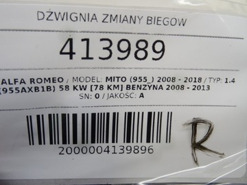 PÁKA PÁKY ŘAZENÍ ALFA ROMEO MITO 553454600 1.4 78KM 08-18