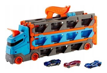 HOT WHEELS 2W1 TRANSPORTER AUT I TORY WYŚCIGOWE