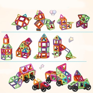 105ШТ МАГНИТНЫЕ КОНСТРУКТОРЫ, ИГРУШКИ МОНТЕССОРИ ДЛЯ ДЕТЕЙ