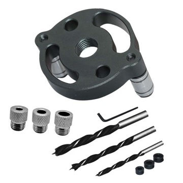 Деревообрабатывающее карманное приспособление для отверстий самоцентрирующееся 3 в 1 части легкое в наборе из 8 частей