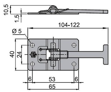 Держатель замка Защелка Дверной ограничитель SS
