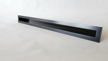 Каминная решетка LUFT 60x600 мм металлическая розетка BLACK