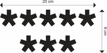НАКЛЕЙКА на автомобиль ДВИЖЕНИЕ 8 ЗВЕЗД АНТИ-ПИС ЖЕНСКАЯ ЗАБАСТОВКА