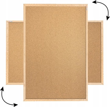 БОЛЬШАЯ ПРОБКОВАЯ ДОСКА 100х80 ДЕРЕВЯННАЯ РАМА + НАБОР ШИФТОВ БЕСПЛАТНЫЙ НАБОР