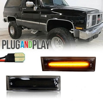 ER LED Z PŘEDNÍ SVĚTLO KONTURA BOČNÍ PRO 81-91 CHEVROLET C10 C20 C30 GMC