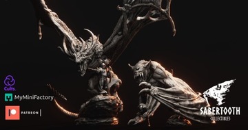 Zombie Dragon - VC - Минисчет - 3D печать