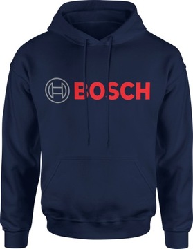 BOSCH BOSH BLUZA MĘSKA BUDOWA Z KAPTUREM ROZ XXL DRESOWA NADRUK Z NADRUKIEM