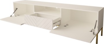 GALA 01 Тумба под телевизор 190x37см белый глянец MEG