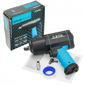 ПНЕВМАТИЧЕСКИЙ УДАРНЫЙ КЛЮЧ ДЛЯ КОЛЕС НАСАДКА ДЛЯ КОМПРЕССОРА 1/2 дюйма, 1900 НМ STIX