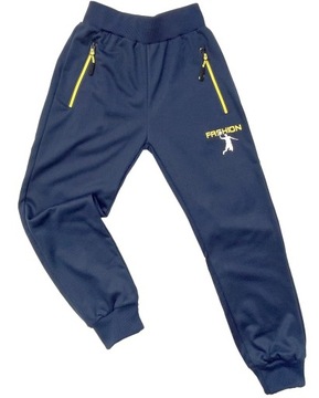 SPODNIE dresowe COMPLEX r 14 - 158/164 cm NAVY