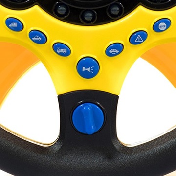 Уроки вождения Желтый интерактивный руль