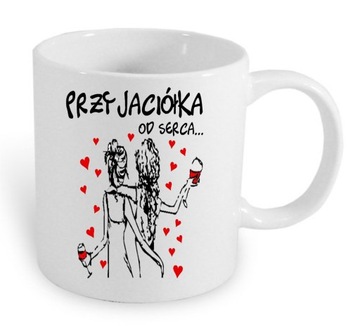 Kubek z nadrukiem prezent dla przyjaciółki