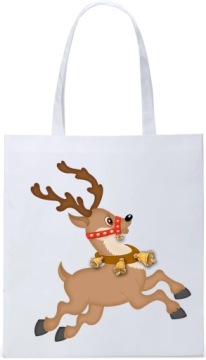 EKO TORBA ZAKUPY PREZENT ŚWIĄTECZNA RENIFER