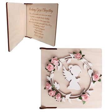 Chrzest podziękowanie dla chrzestnych babci itp