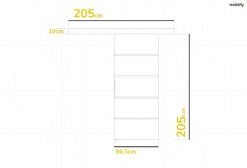 WERO 1 86 раздвижные двери sonoma функциональные НОВЫЕ функциональные элегантные