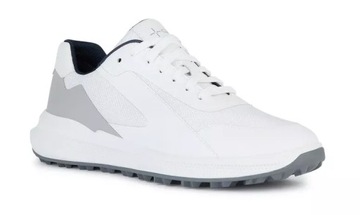 Białe sneakersy GEOX U4536B RESPIRA męskie sportowe buty golf series R44