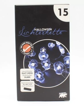 СВЕТОДИОДНЫЕ ОГНИ ДЛЯ ХЭЛЛОУИНА 15 СИНИХ