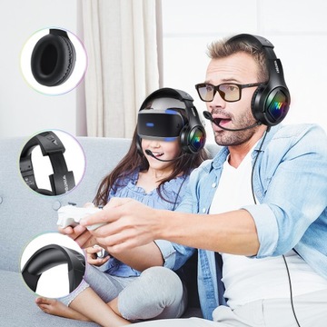 игровая гарнитура со светодиодным микрофоном RGB